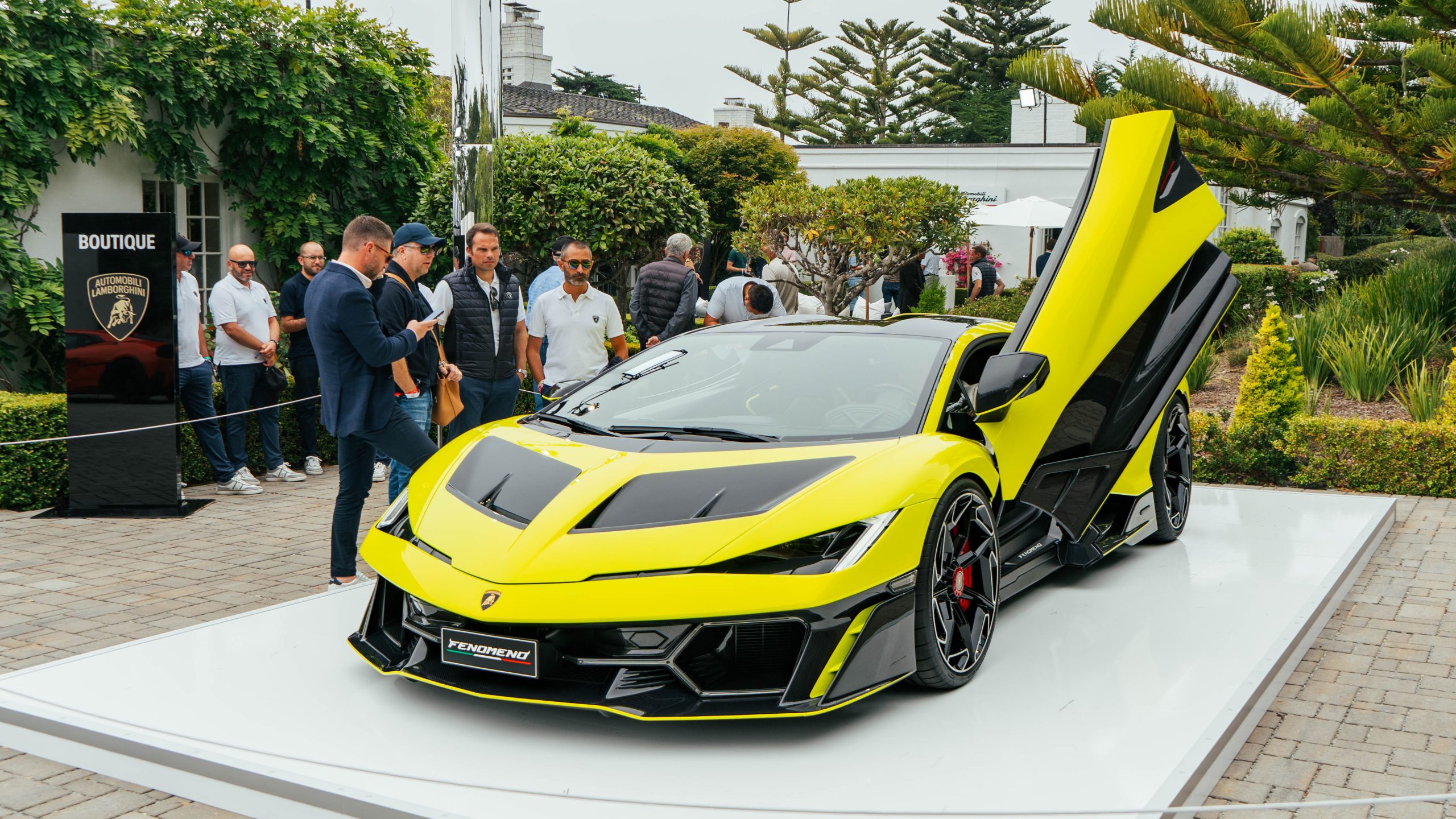 Lamborghini at Pebble Beach concours d'elegance 2025 photo taken by Erin Anglin of LMC Home Entertainment