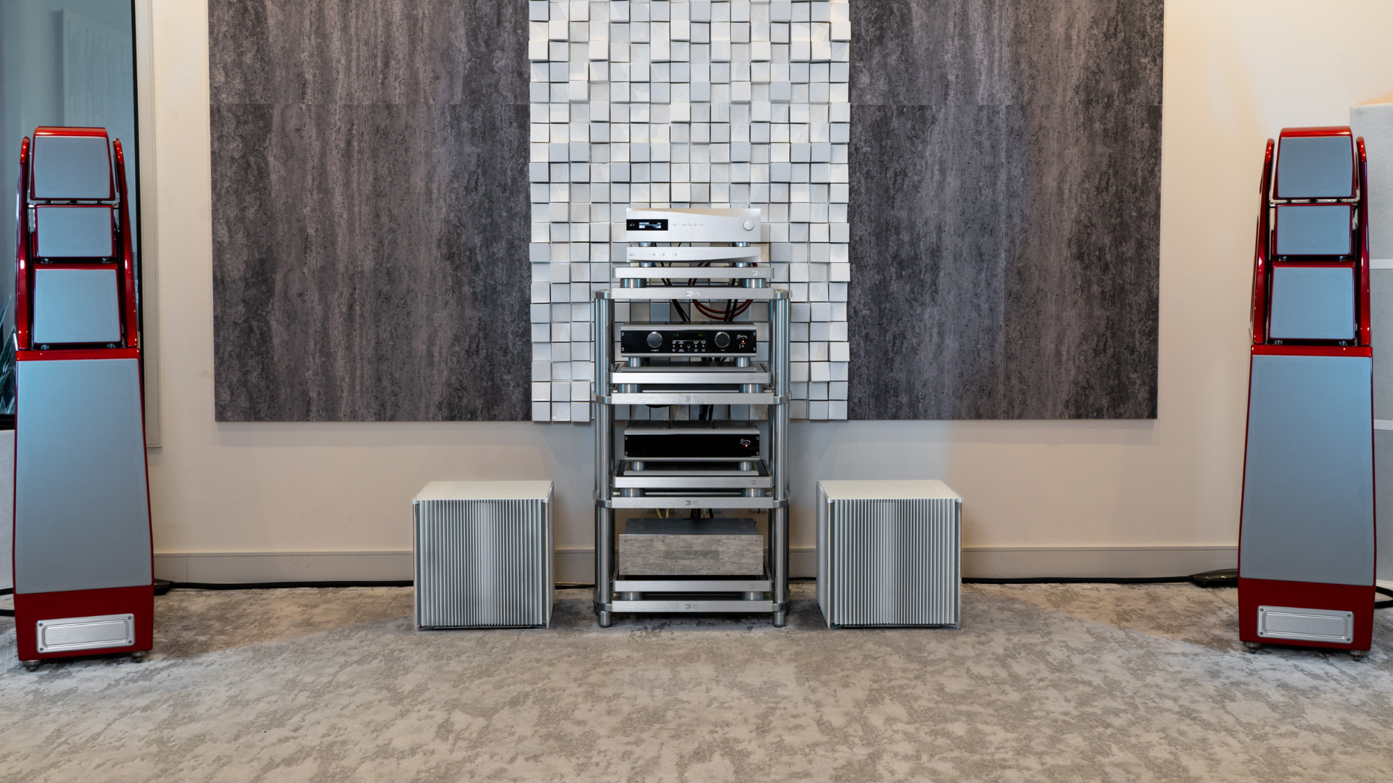 Burmester 259 amplifier with WIlson audio speakers